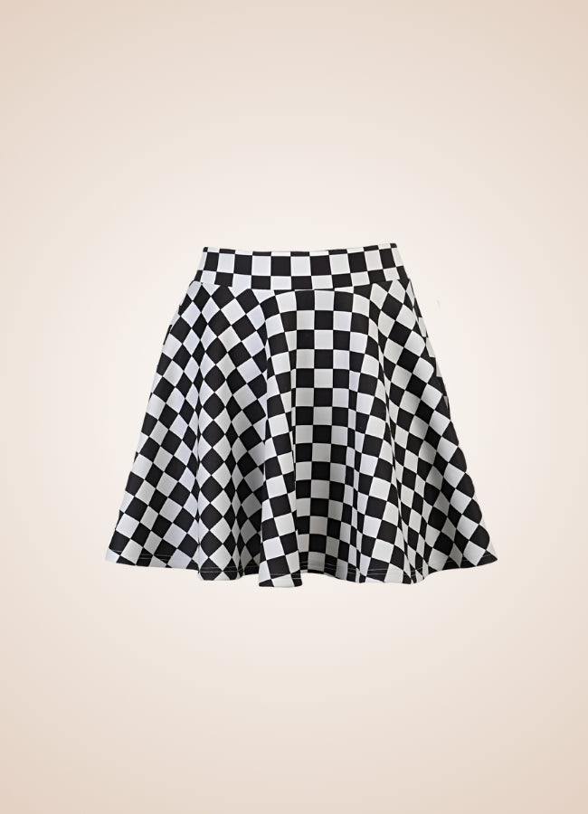 Two Color Gothic Mini Skirt - Steampunk Australia