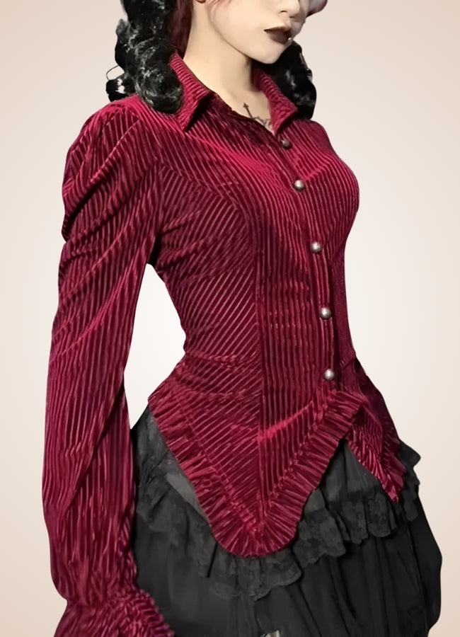 Velvet Steampunk Shirt - Steampunk Australia