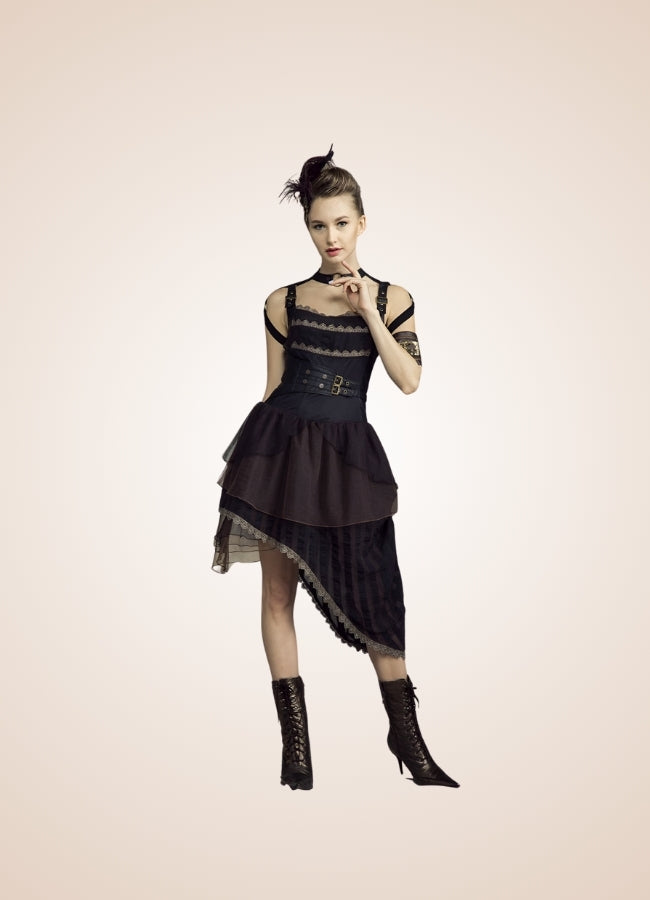 Victorian Asymmetrical Steampunk Dress - Steampunk Australia
