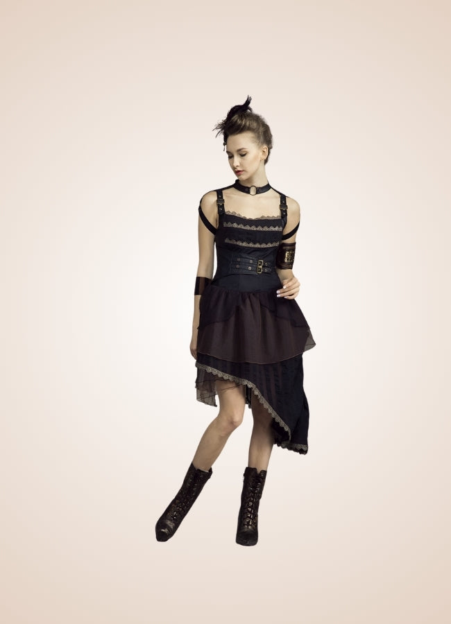 Victorian Asymmetrical Steampunk Dress - Steampunk Australia