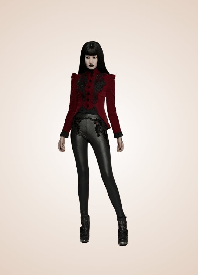 Victorian Burgundy Women's Jacket - Steampunk Australia