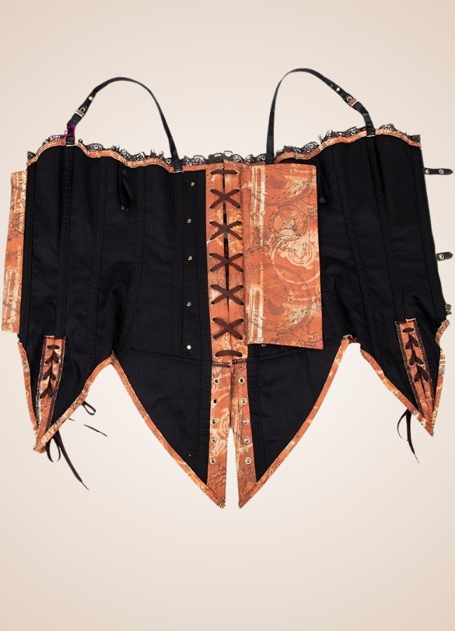 Vintage Brown Steampunk Bustier - Steampunk Australia