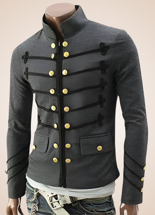 Vintage Gothic Military Jacket - Steampunk Australia