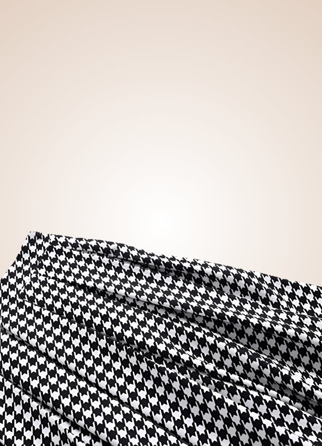 Vintage Houndstooth Steampunk Skirt - Steampunk Australia