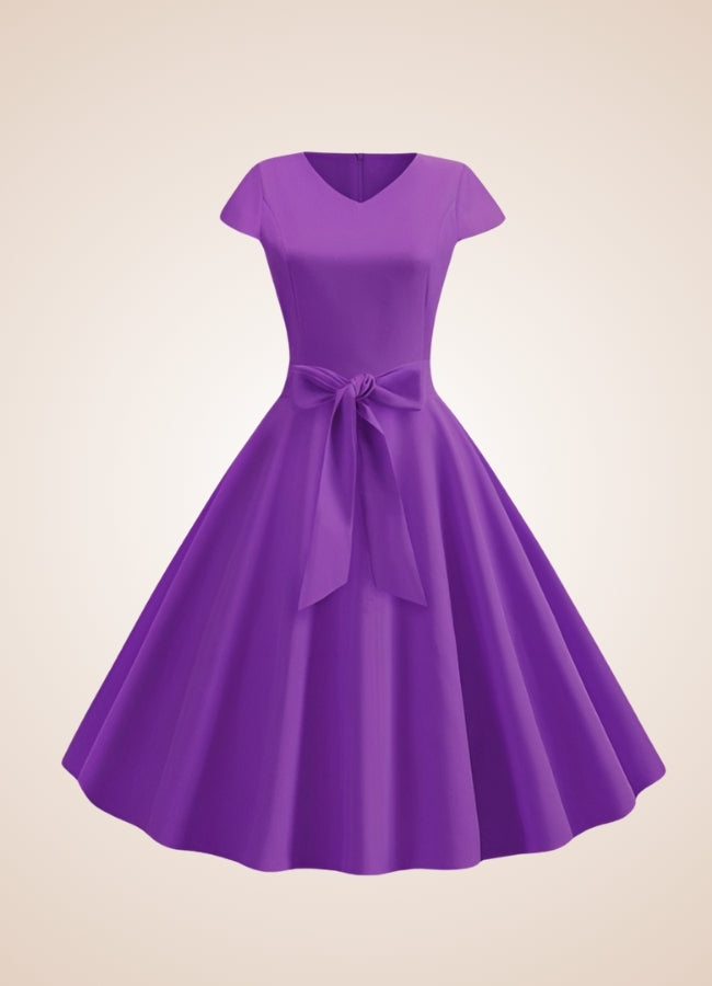 Violet Bowknot Summer Dress - Steampunk Australia