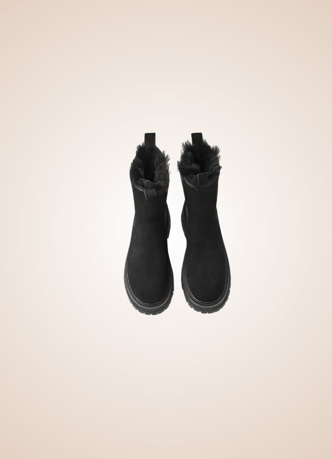 Winter Leather Ankle Boots - Steampunk Australia