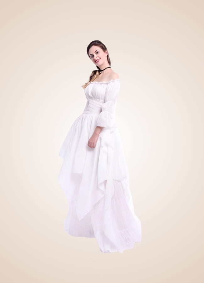 Woman's Long Sleeve Medieval Chemise - Steampunk Australia