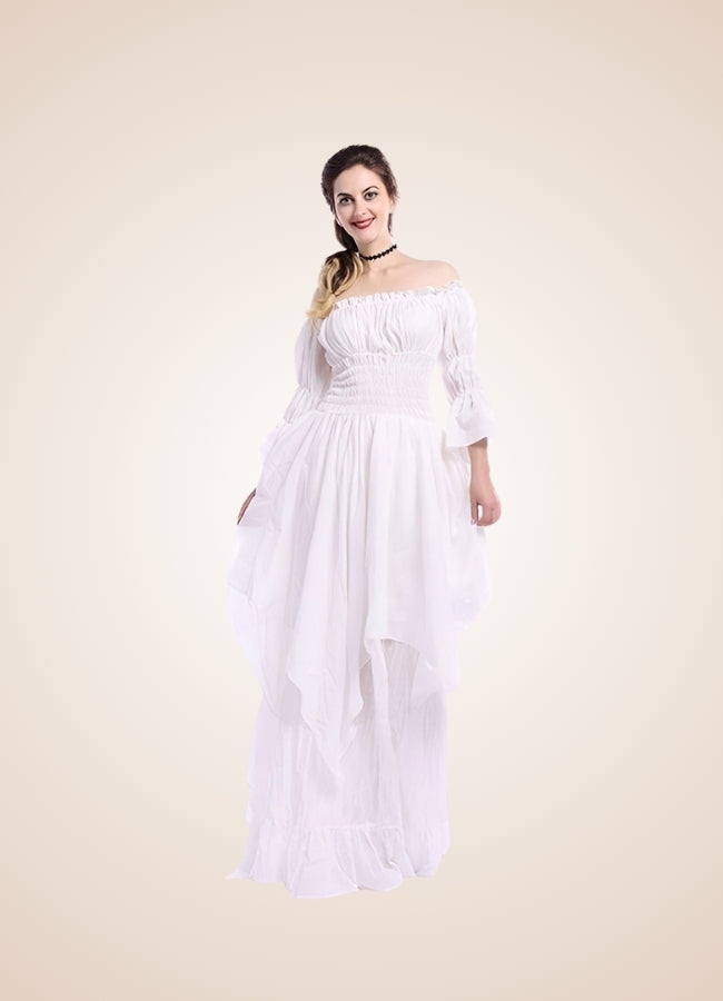 Woman's Long Sleeve Medieval Chemise - Steampunk Australia