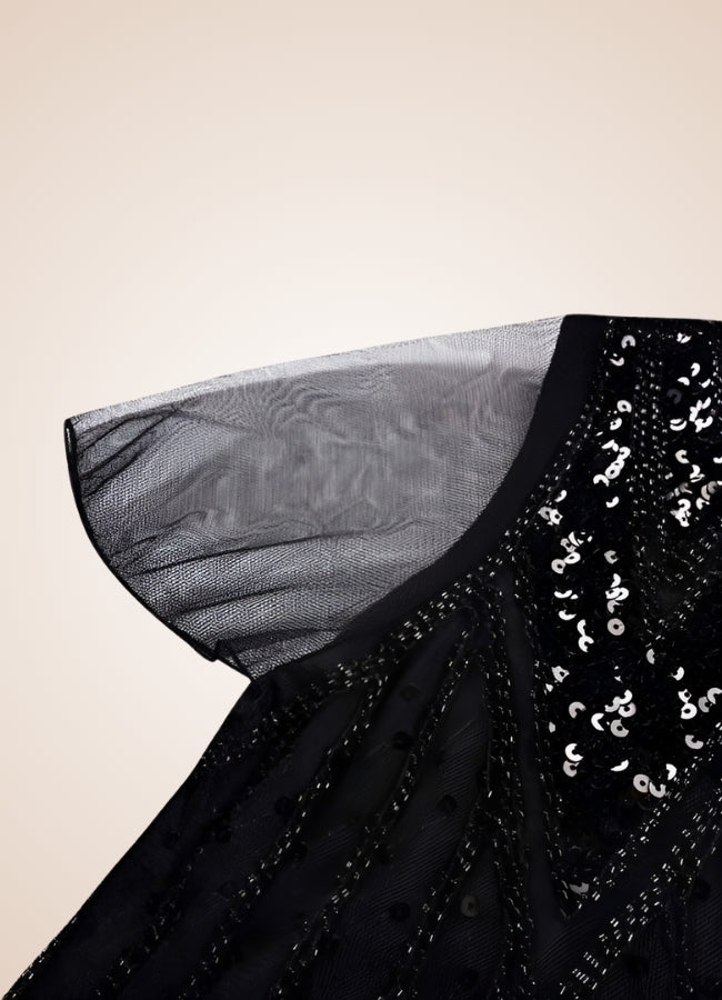 Women's Black Steampunk Long Dress - Steampunk Australia