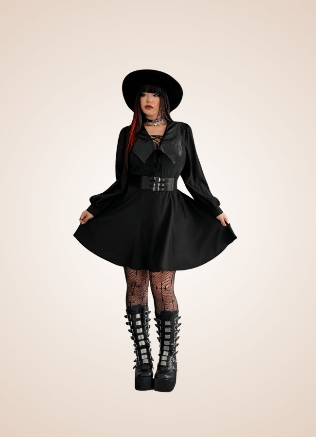 Women's Gothic Medieval Mini Dress - Steampunk Australia
