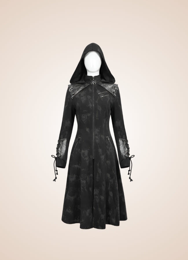 Women's Gothic Punk Hooded Jacket - Steampunk Australia