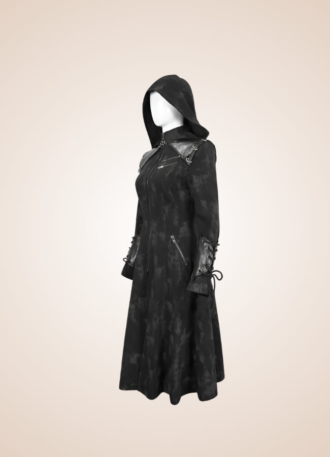Women's Gothic Punk Hooded Jacket - Steampunk Australia