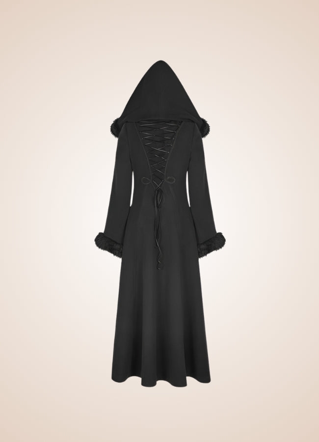 Women's Gothic Winter Hooded Coat - Steampunk Australia