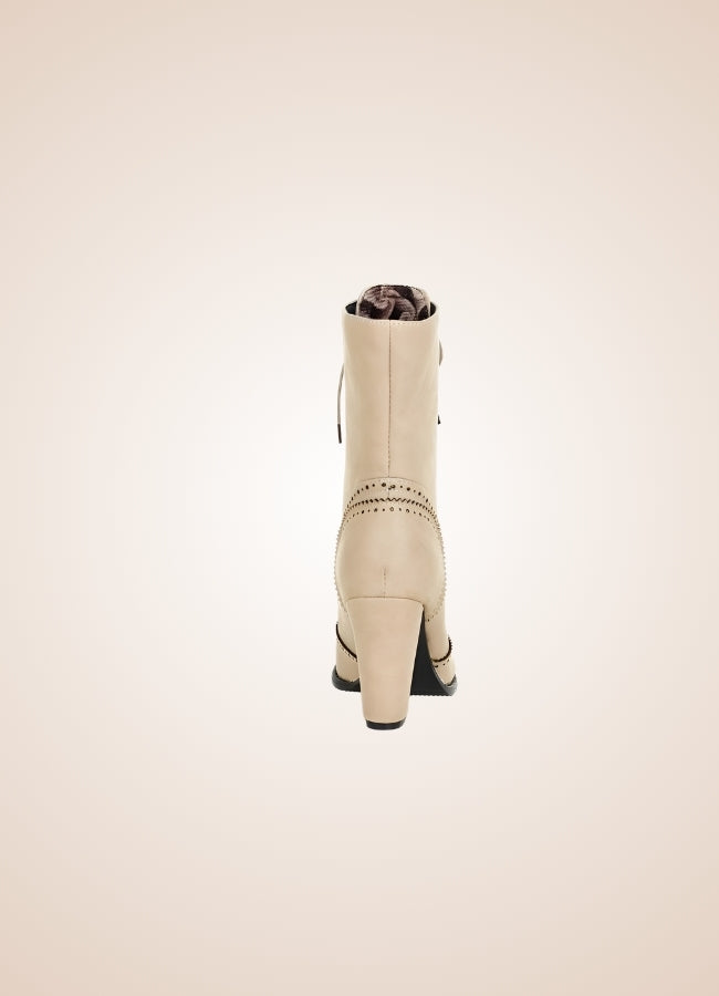 Women's Leather Ankle Boots - Steampunk Australia