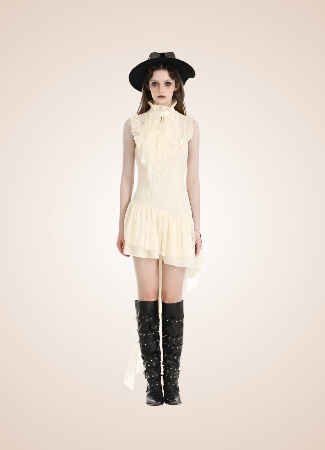Women's Ruffle Steampunk Dress - Steampunk Australia