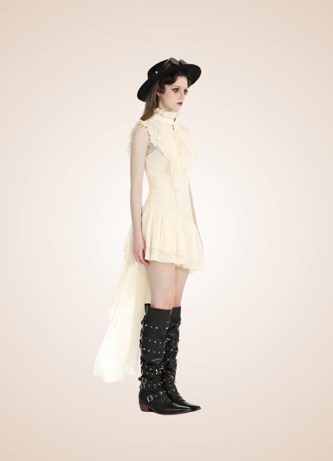 Women's Ruffle Steampunk Dress - Steampunk Australia