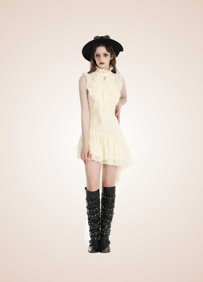 Women's Ruffle Steampunk Dress - Steampunk Australia