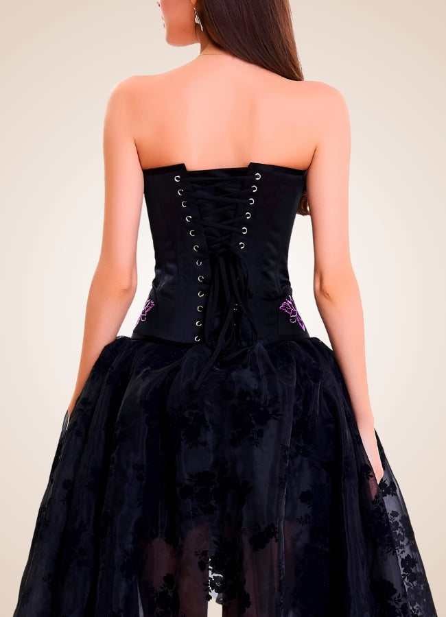Women's Steampunk Black Corset - Steampunk Australia