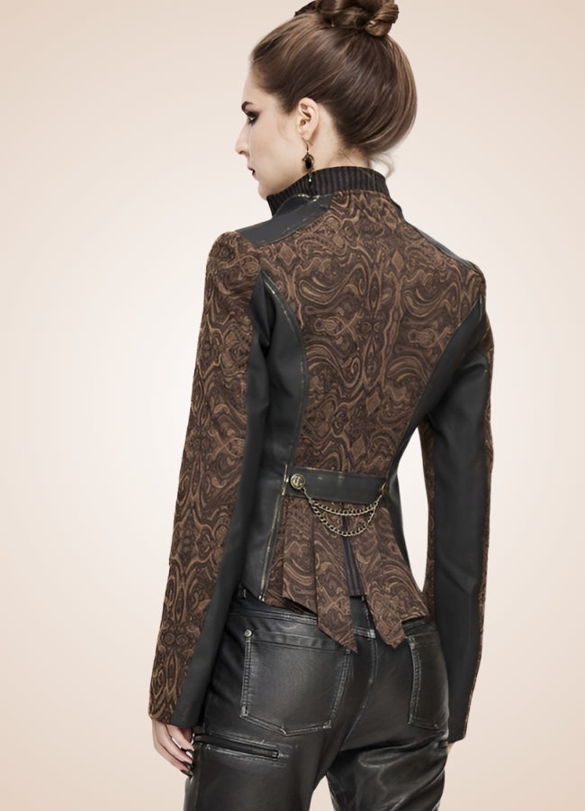 Women's Steampunk Leather Jacket - Steampunk Australia