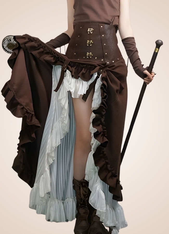 Women's Steampunk Long Skirt - Steampunk Australia