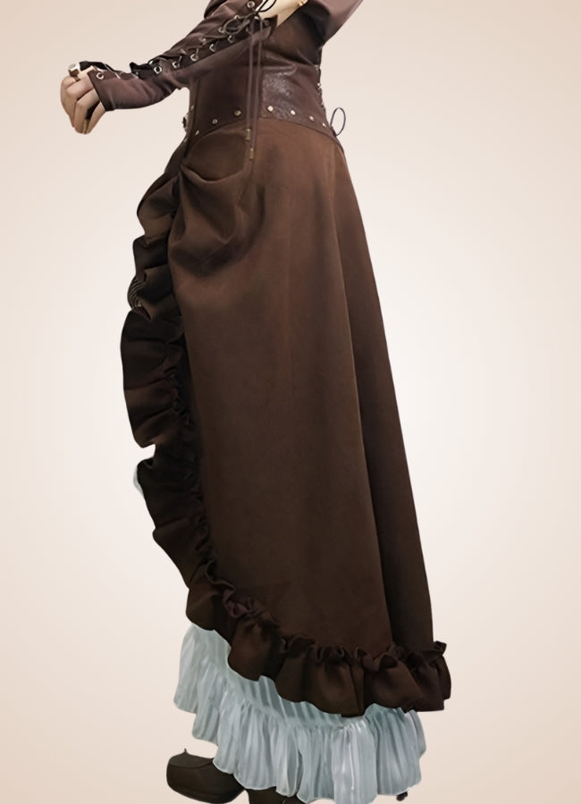 Women's Steampunk Long Skirt - Steampunk Australia