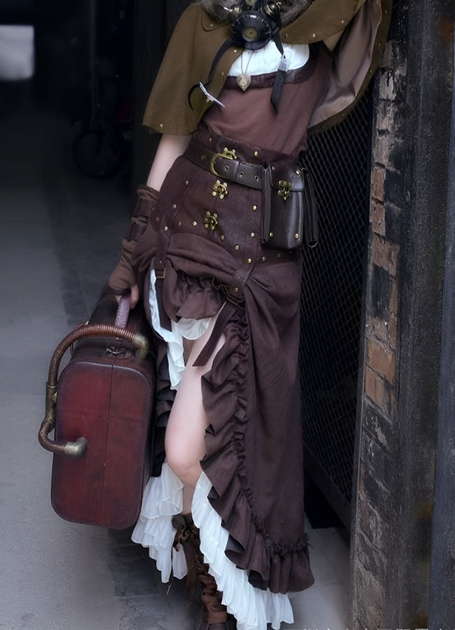 Women's Steampunk Long Skirt - Steampunk Australia