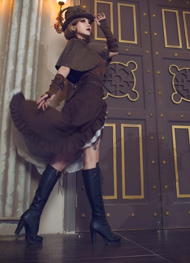 Women's Steampunk Long Skirt - Steampunk Australia