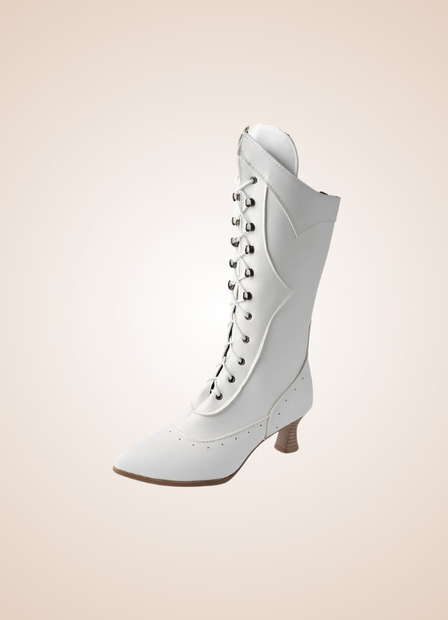 Women's Steampunk Mid Calf Boots - Steampunk Australia
