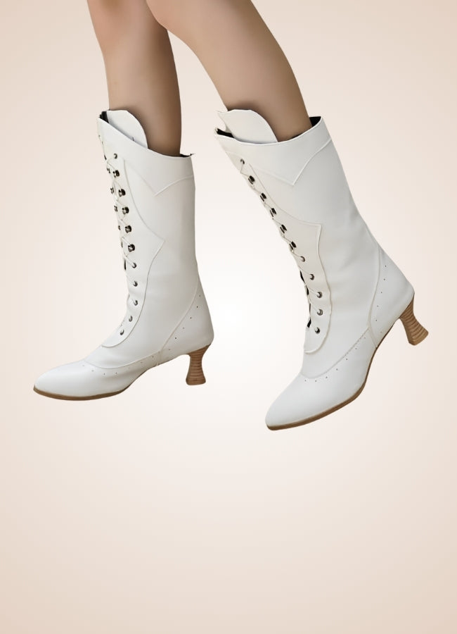 Women's Steampunk Mid Calf Boots - Steampunk Australia