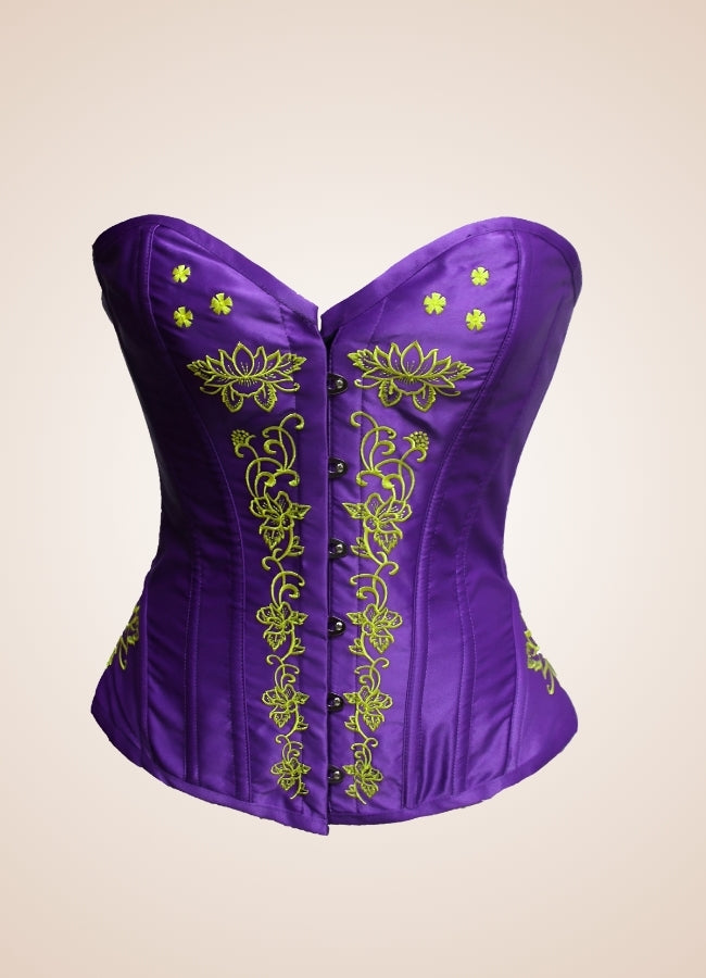 Women's Steampunk Purple Corset - Steampunk Australia