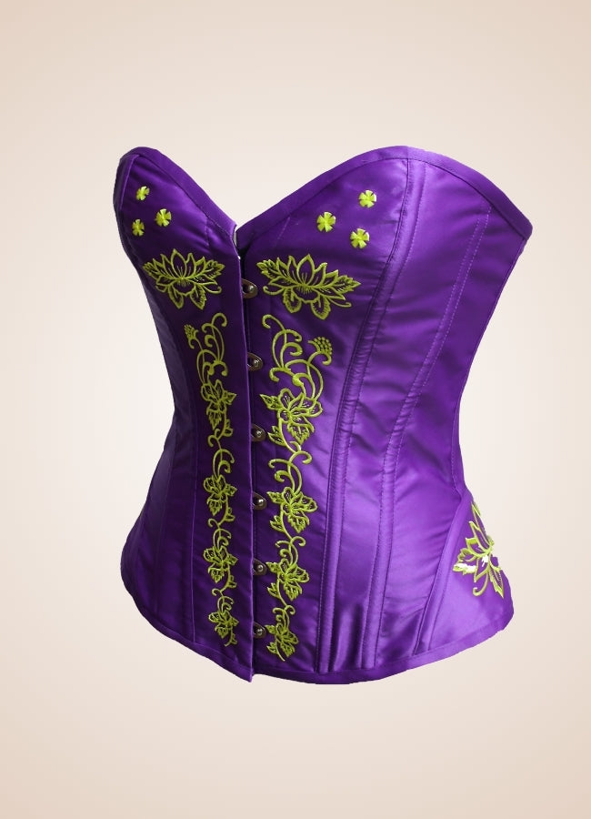 Women's Steampunk Purple Corset - Steampunk Australia