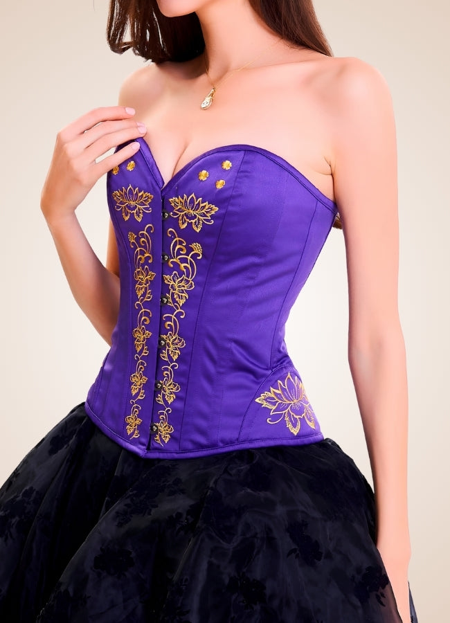 Women's Steampunk Purple Corset - Steampunk Australia