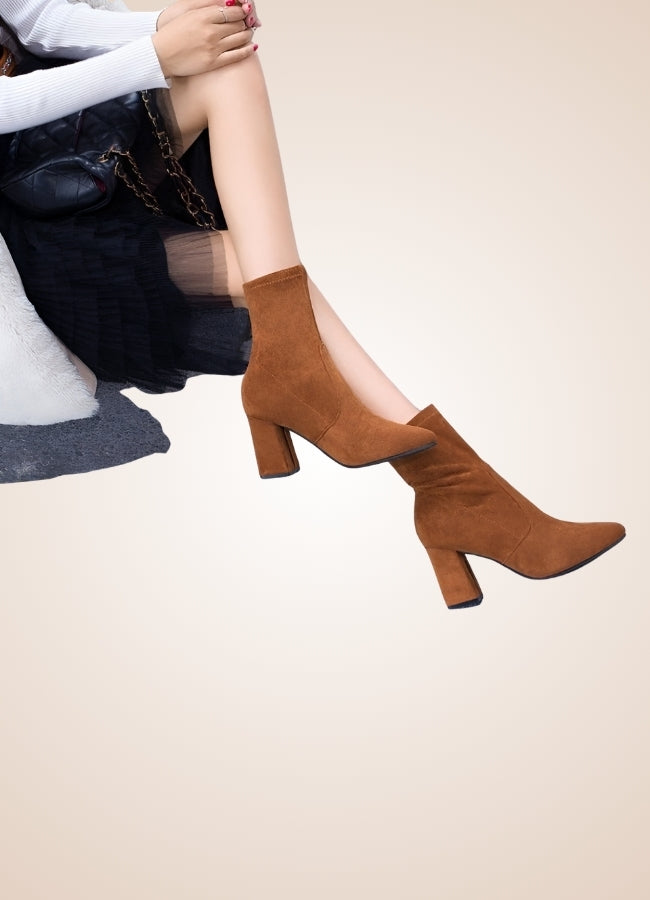 Women's Thick Heel Ankle Boots - Steampunk Australia