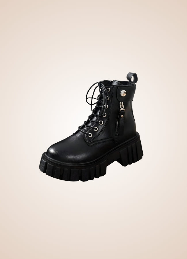 Women's Zipper Steampunk Ankle Boots - Steampunk Australia