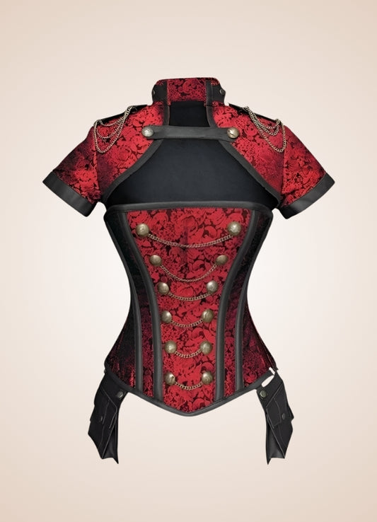 Asian Military Steampunk Corset - Steampunk Australia