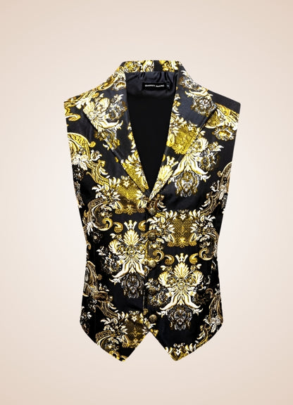 Black And Golden Steampunk Vest - Steampunk Australia