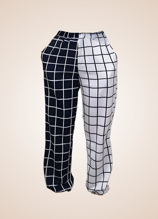 Black And White Steampunk Jogger Pants - Steampunk Australia