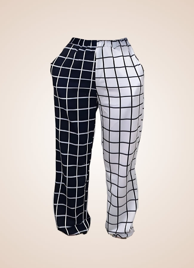 Black And White Steampunk Jogger Pants - Steampunk Australia