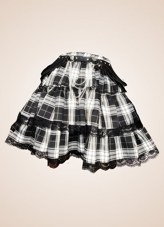 Black And White Steampunk Skirt - Steampunk Australia