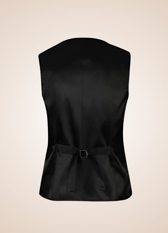 Black Gothic Man Tailcoat Vest - Steampunk Australia