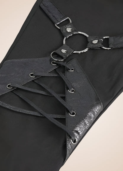 Black Gothic Punk Pants - Steampunk Australia