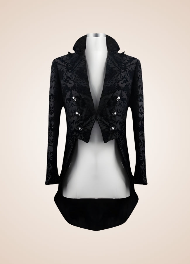 Black Gothic Steampunk Tailcoat - Steampunk Australia