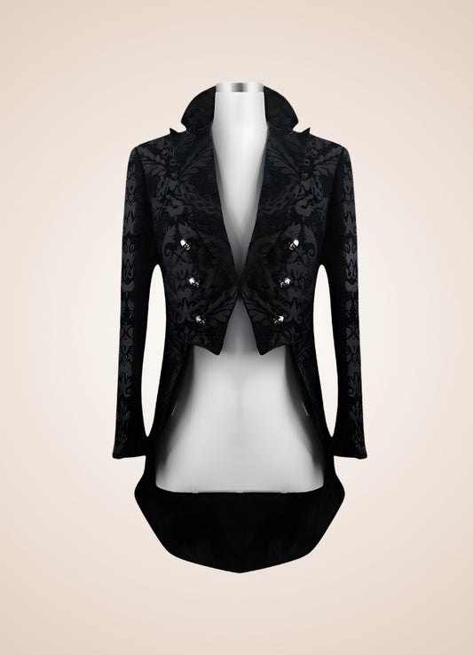 Black Gothic Steampunk Tailcoat - Steampunk Australia