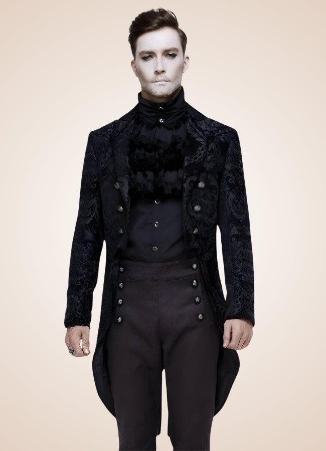Black Gothic Steampunk Tailcoat - Steampunk Australia