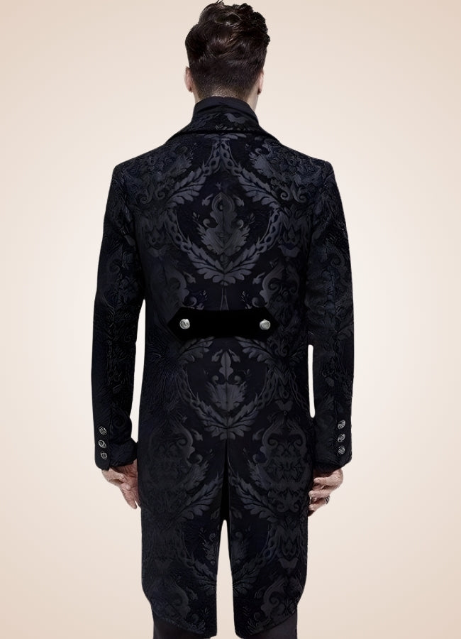 Black Gothic Steampunk Tailcoat - Steampunk Australia