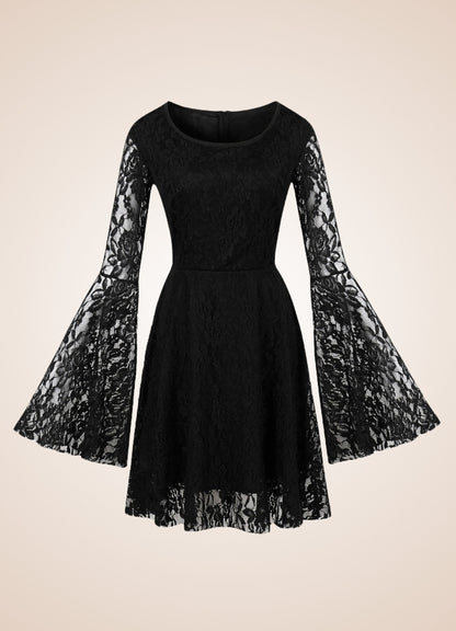 Black Gothic Vintage Dress - Steampunk Australia
