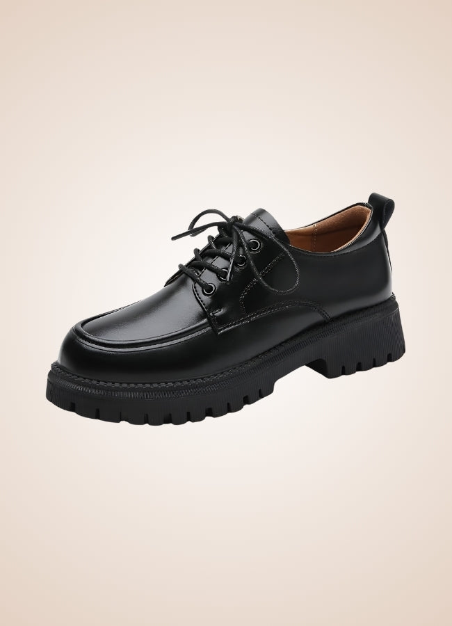 Black Leather Women's Shoes - Steampunk Australia