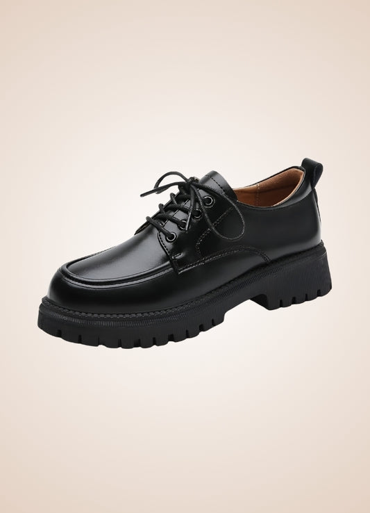 Black Leather Women's Shoes - Steampunk Australia