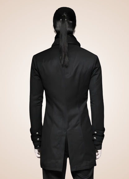 Black Redingote Steampunk Jacket - Steampunk Australia