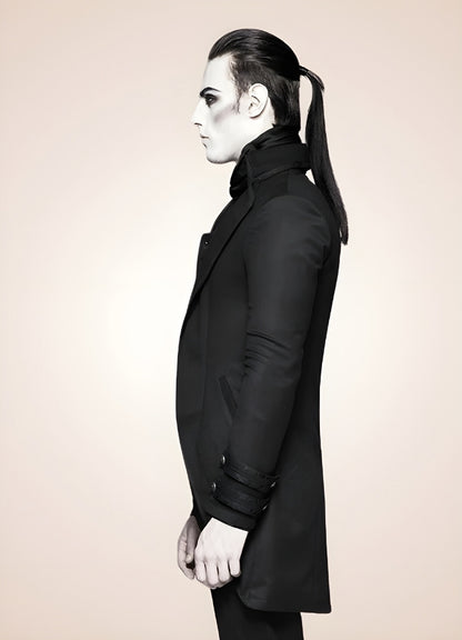 Black Redingote Steampunk Jacket - Steampunk Australia